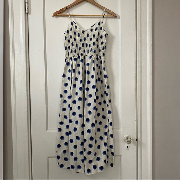 Cotton shibori dot midi dress - Picture 1 of 6